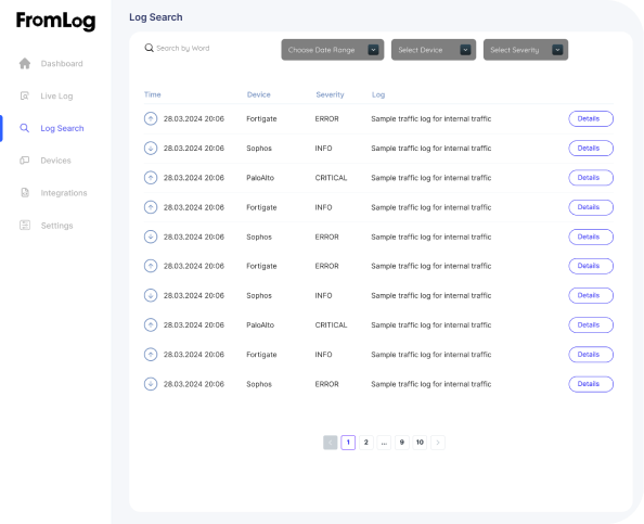 log search